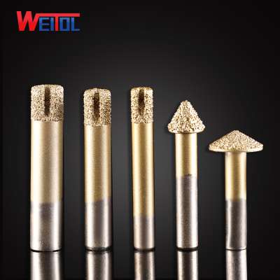 WeiTol vacuum brazed diamond router bit marble tools for carving stone